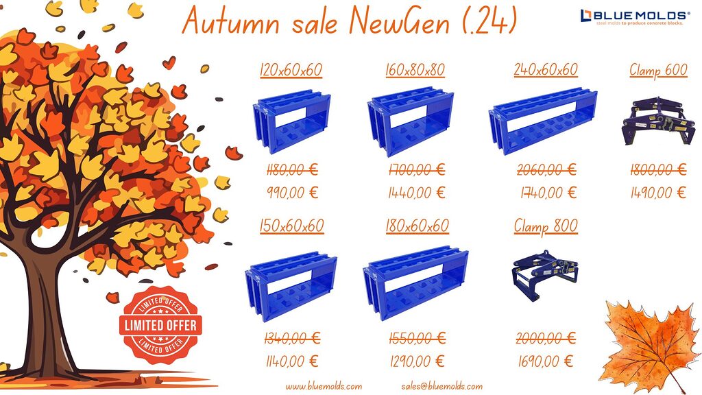 Concrete block moulds special offer